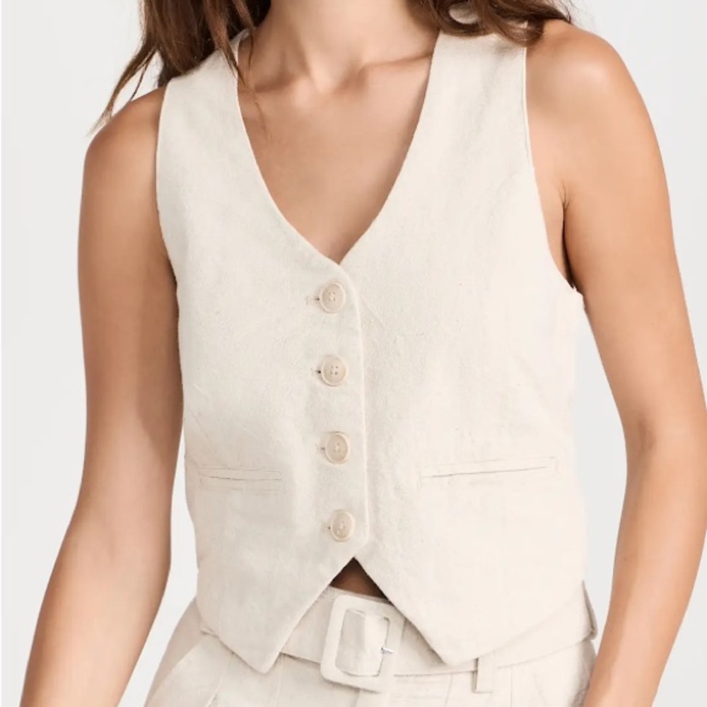 BlankNYC Bleached Sand Vest